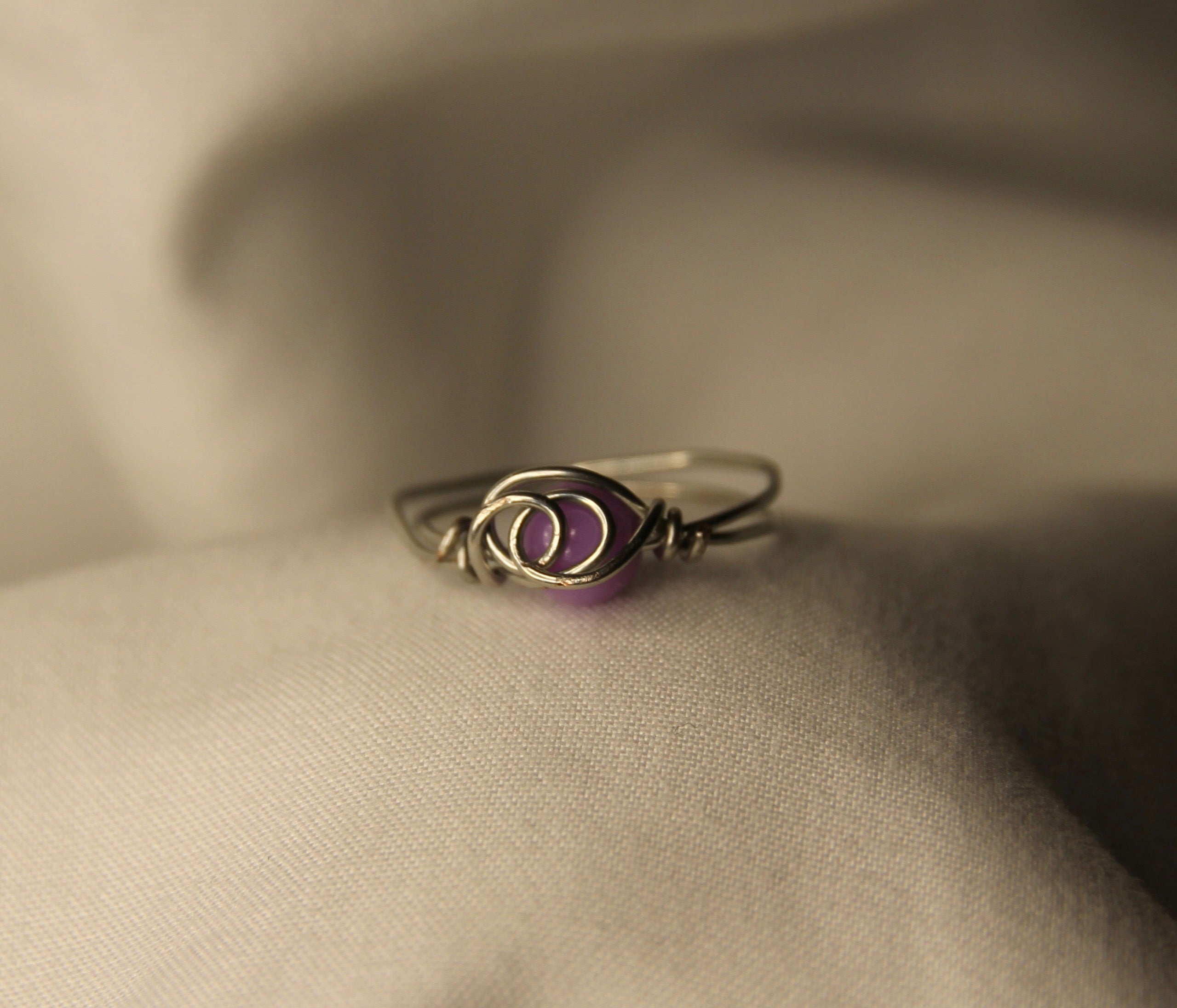 Light Purple Twist Ring